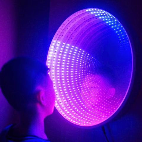 60cm Infinity Mirror with Giant Remote Buttons-Infinity mirror,Mirror,Playlearn,SCOTEXCEL,Sensory Mirrors,Visual Fun,Visual Sensory Toys-Learning SPACE