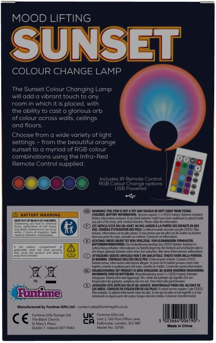 Mood Lifting Sunset Colour Change Lamp