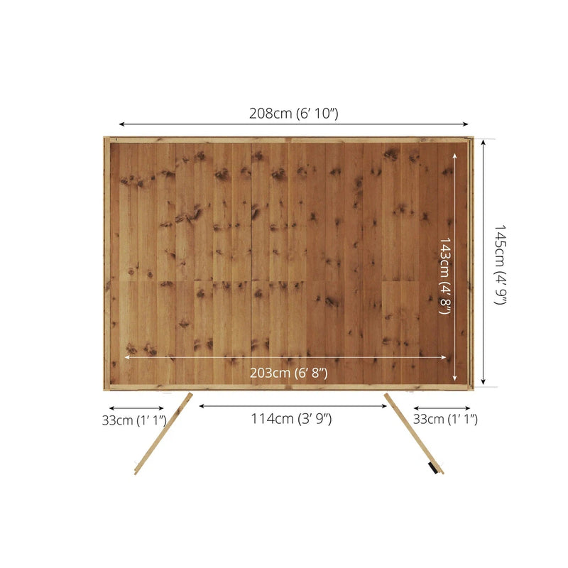 7 x 5 Traditional Double Door Summerhouse, Learning SPACE