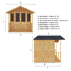 7 x 7 Bournemouth Wooden Summerhouse-Dropship,Eco Friendly,Forest School & Outdoor Garden Equipment,Mercia Garden Products,Sheds,Wellbeing Furniture-Learning SPACE