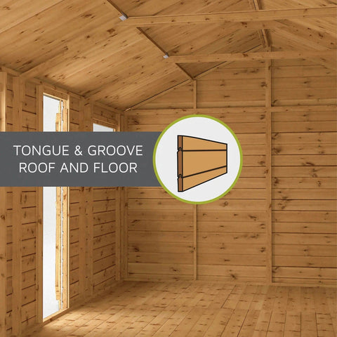 7 x 7 Bournemouth Wooden Summerhouse-Dropship,Eco Friendly,Forest School & Outdoor Garden Equipment,Mercia Garden Products,Sheds,Wellbeing Furniture-Learning SPACE
