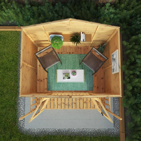 7 x 7 Bournemouth Wooden Summerhouse-Dropship,Eco Friendly,Forest School & Outdoor Garden Equipment,Mercia Garden Products,Sheds,Wellbeing Furniture-Learning SPACE