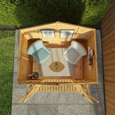 7 x 7 Bournemouth Wooden Summerhouse-Dropship,Eco Friendly,Forest School & Outdoor Garden Equipment,Mercia Garden Products,Sheds,Wellbeing Furniture-Learning SPACE