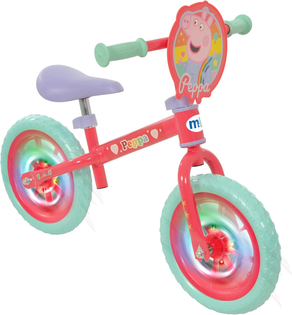 Balance Bike with Light Up Wheels 12" Peppa Pig