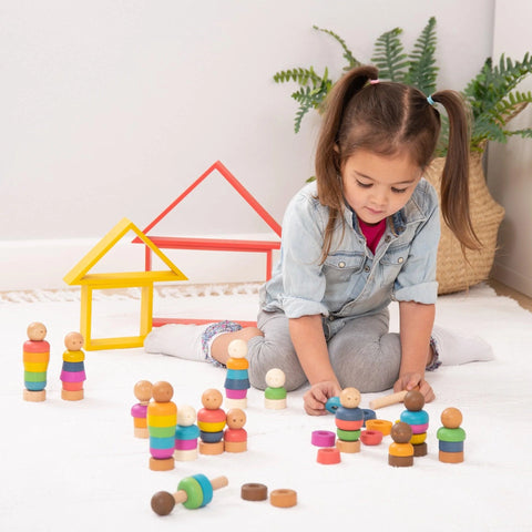 Rainbow Community People - Pk5 / 25 pieces, Learning SPACE