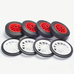 8-Pack Versatile Wheels for Kids' Building Projects, Learning SPACE