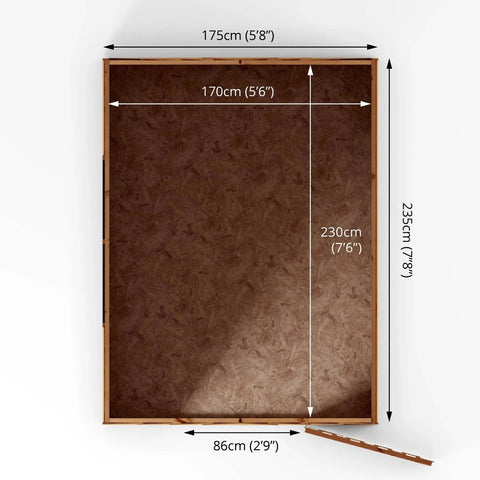 8 x 6 Overlap Apex - Single Door Shed, Learning SPACE