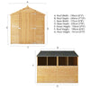 8 x 6 Overlap Apex - Single Door Shed, Learning SPACE