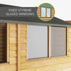 8 x 6 Overlap Apex - Single Door Shed, Learning SPACE