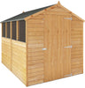 8 x 6 Overlap Apex - Single Door Shed, Mainland UK Install Learning SPACE
