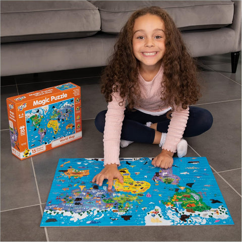 World Map Magic Puzzle
