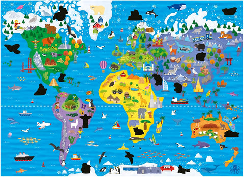 World Map Magic Puzzle
