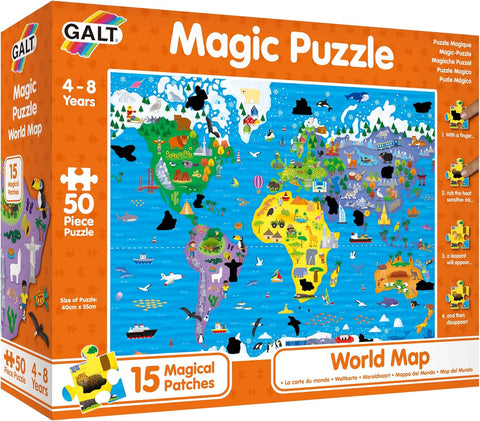 World Map Magic Puzzle