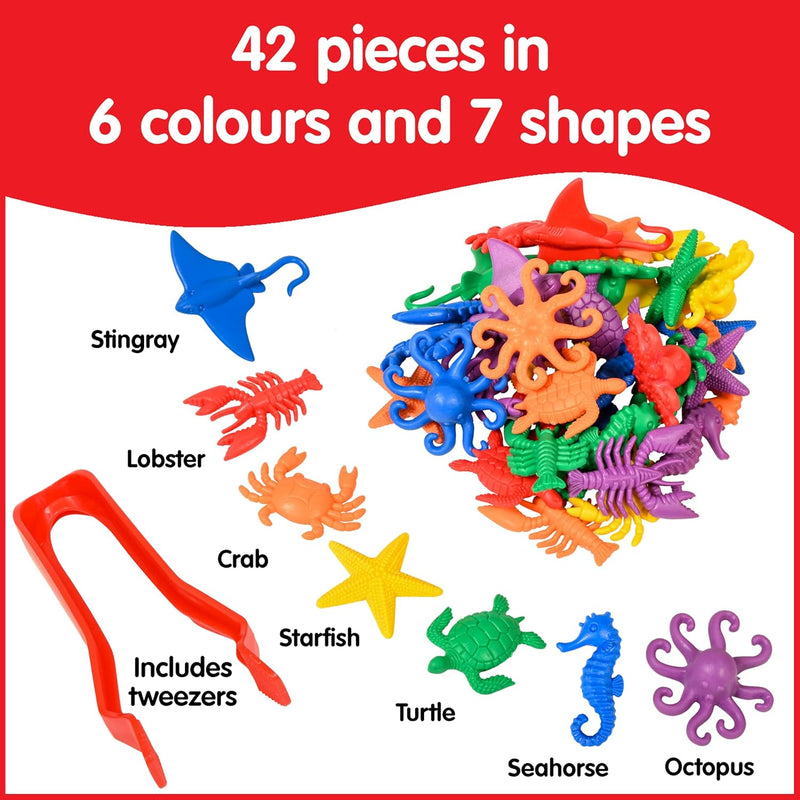 Aquatic Counters - Set of 42, Maths Toys Learning SPACE