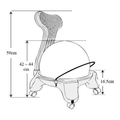 Modern Ball Chair - Improve posture and sense of balance, Learning SPACE