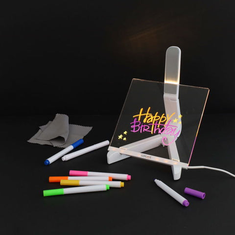 Acrylic LED Message Board - 150 x 150mm, Learning SPACE
