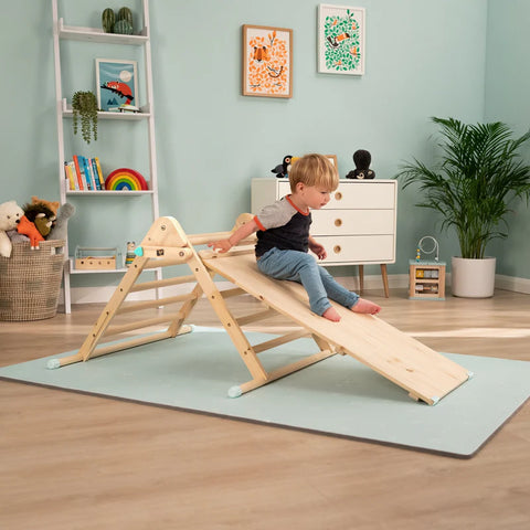 Active Tots Wooden Climbing Triangle With Bridge/Slide (UK Mainland Only), Learning SPACE