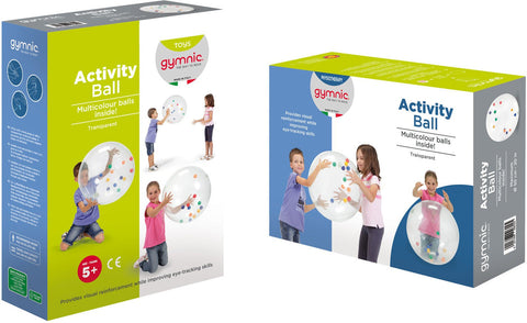 Activity Ball with Colourful Bouncy Balls-Sports Toys-ADD/ADHD,Additional Need,AllSensory,Calming & Anxiety,Gross Motor and Balance Skills,Gymnic,Sensory & Physio Balls,Sensory Balls,Sensory Processing Disorder,Stock,Teen Sensory Weighted & Deep Pressure,Vestibular,Visual Sensory Toys,Weighted & Deep Pressure-Learning SPACE
