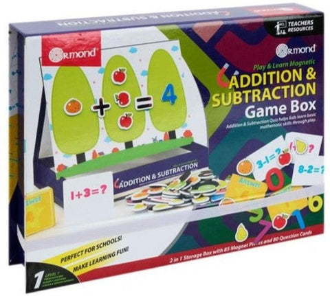 Addition And Subtraction Game Box-Addition & Subtraction,Dyscalculia,Early years Games & Toys,Early Years Maths,Games & Toys,Learning Activity Kits,Learning Difficulties,Maths,Maths Toys,Ormond,Primary Games & Toys,Primary Maths,S.T.E.M,Stock,Table Top & Family Games-Learning SPACE