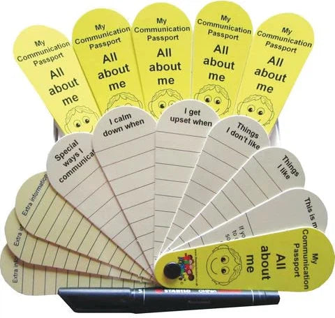 All About Me - Communication Passport Fan, Learning SPACE