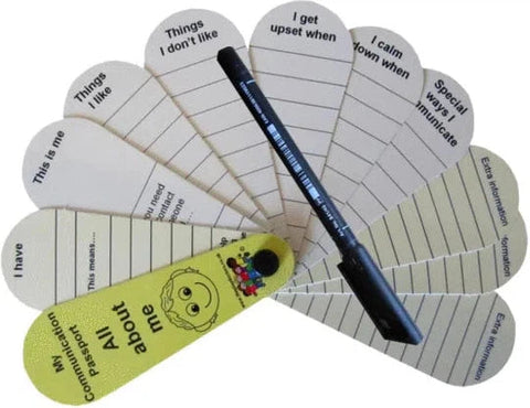 All About Me - Communication Passport Fan, Learning SPACE