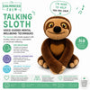 Sloth Weighted Talking and Breathing Plushie, Stuffed Toys Learning SPACE