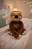 Sloth Weighted Talking and Breathing Plushie, Stuffed Toys Learning SPACE