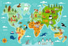 Animals & Places of the World 3x2m Carpet, Learning SPACE