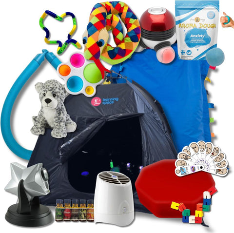 Anti-Anxiety Space Sensory Box-Sensory toy-Additional Need,AllSensory,Calmer Classrooms,Calming & Anxiety,Classroom Packs,Emotions & Self Esteem,excell2,Helps With,Learning Activity Kits,Mindfulness,PSHE,Sensory,sensory activity,Sensory Boxes,Sensory Processing Disorder,Sensory Seeking,Sensory Smell Equipment,Sensory Smells,Social Emotional Learning,Social Stories & Games & Social Skills,Stress Relief,Teenage & Adult Sensory Gifts-Learning SPACE