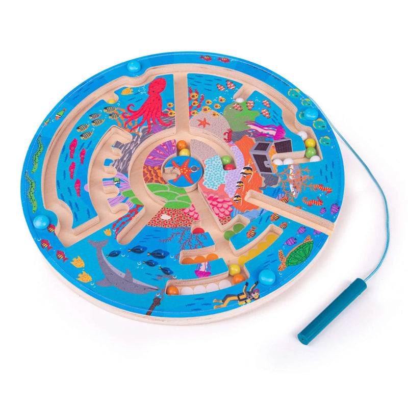 Aquatic Maze Magnetic Wooden Puzzle, Learning SPACE