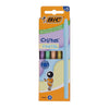 Bic Cristal Pastel Ballpoint Pens Pack 5 - Blue Ink