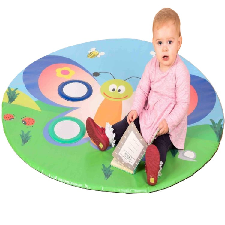 Baby Play Mat - Mirror & Butterfly Theme-AllSensory,Baby Sensory Toys,Baby Soft Play and Mirrors,Down Syndrome,Dropship,Gifts for 0-3 Months,Gifts For 3-6 Months,Mats,Mats & Rugs,Neuro Diversity,Playmat,Playmats & Baby Gyms,Sensory Flooring,Sensory Mirrors,Stock-Learning SPACE