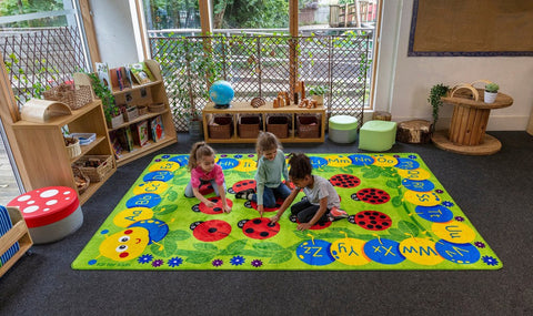 Back to Nature™ Chloe Caterpillar Numeracy & Literacy 3x2m Carpet, Learning SPACE