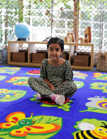 Back to Nature™ Square Bug 3x3m Carpet, Learning SPACE