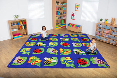 Back to Nature™ Square Bug 3x3m Carpet, Learning SPACE