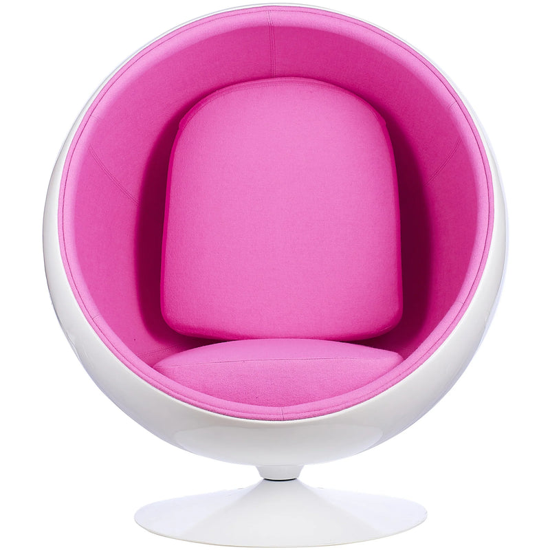 Ball Globe Chair with Cashmere-Blend Upholstery