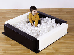 Ball Pit for Toddlers-AllSensory,Baby Sensory Toys,Ball Pits,Down Syndrome,Dropship,Gifts For 1 Year Olds,Gifts For 2-3 Years Old,Matrix Group,Movement Breaks,Playmats & Baby Gyms,Soft Play Sets-Black white-PRTT149BW-Learning SPACE