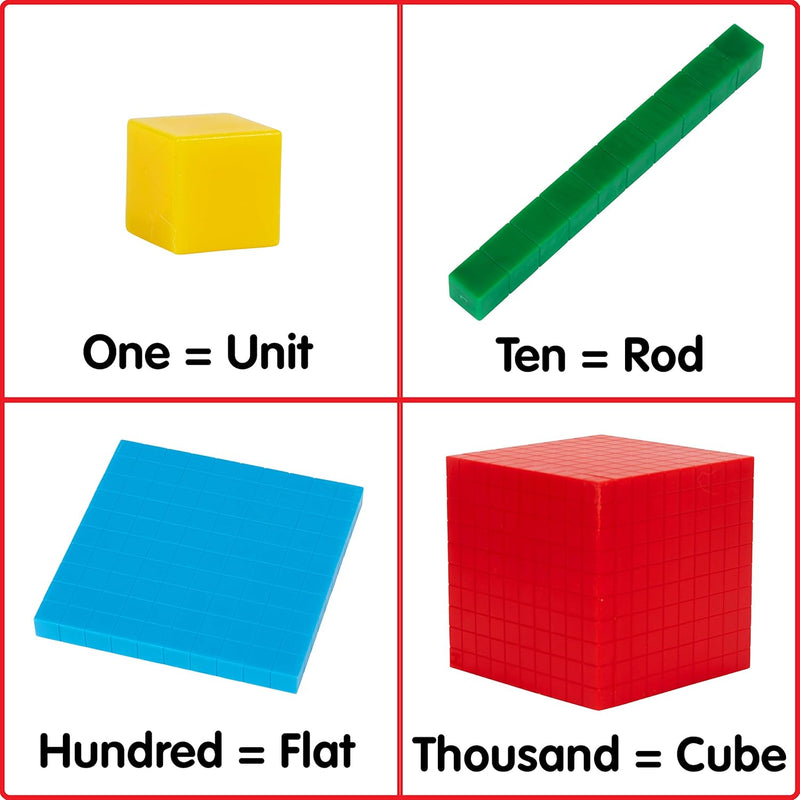 Base 10 – Four Colour Set (121 Pieces), Learning SPACE