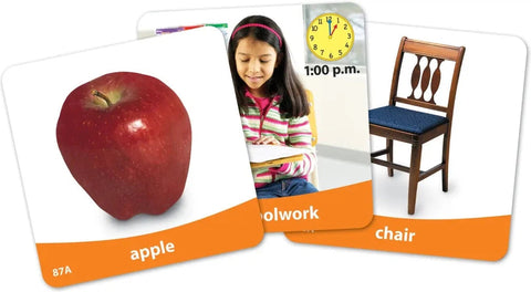 Basic Vocabulary Photo Cards - Flashcards, Learning SPACE
