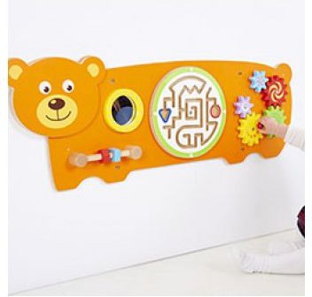 Bear Activity Wall Panel Toy, Learning SPACE