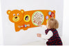 Bear Activity Wall Panel Toy-Additional Need,Fine Motor Skills,Gifts For 1 Year Olds,Helps With,Maths,Nursery,Primary Maths,SCOTEXCEL,sensory activity,Sensory Wall Panels & Accessories,Shape & Space & Measure,Sound,Stock,Strength & Co-Ordination,Tactile Toys & Books,Tracking & Bead Frames,Viga Activity Wall Panel-Learning SPACE