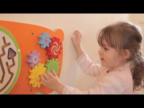 Bear Activity Wall Panel Toy, Learning SPACE
