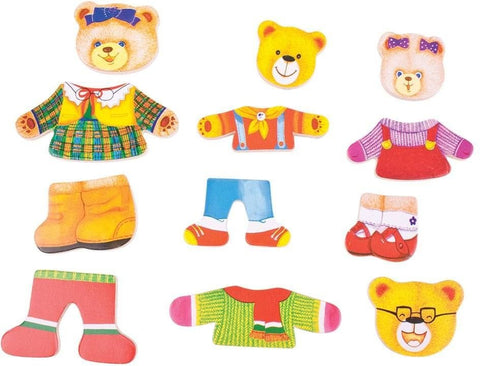 Bear Family - Wooden Dress Up Set, Learning SPACE