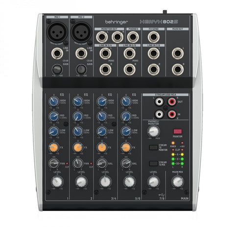 Behringer 802S Analog Mixer with USB Streaming Interface, Learning SPACE