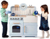 Bigjigs Country Play Kitchen with Accessories! Full Kitchen Experience Bundle, Learning SPACE