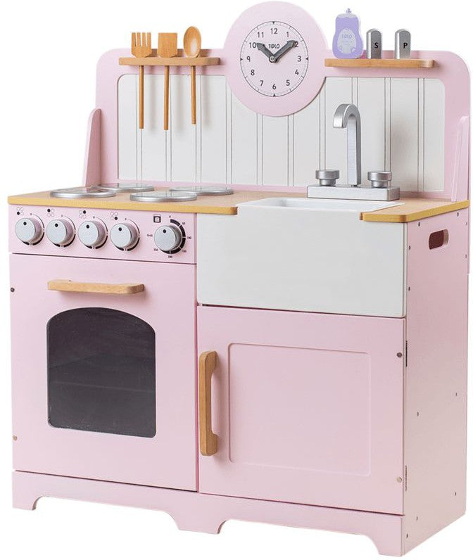 Bigjigs Country Play Kitchen with Accessories! Full Kitchen Experience Bundle, Learning SPACE