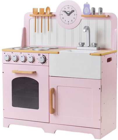 Bigjigs Country Play Kitchen with Accessories! Full Kitchen Experience Bundle, Learning SPACE