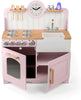 Bigjigs Country Play Kitchen with Accessories! Full Kitchen Experience Bundle, Learning SPACE