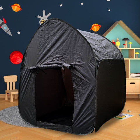 Black Projector Sensory Pop UP Dark Den Tent-AllSensory,Black-Out Dens,Calming & Anxiety,Chill Out Area,excell2,Helps With,Meltdown Management,Mindfulness,Playlearn,PSHE,Sensory Avoidance,Sensory Dens,Sensory Seeking,Stock,Stress Relief,Visual Sensitivity-Learning SPACE