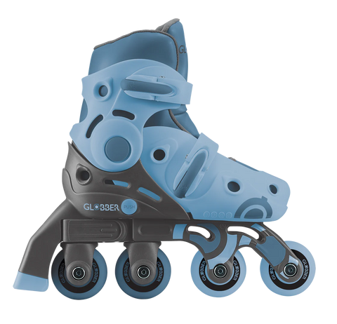 Blue Globber Learning Roller Skates 2 in 1 (Size EU 30-33), Learning SPACE